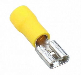 FDD5.5-250, Клемма ножевая с изоляцией желтая